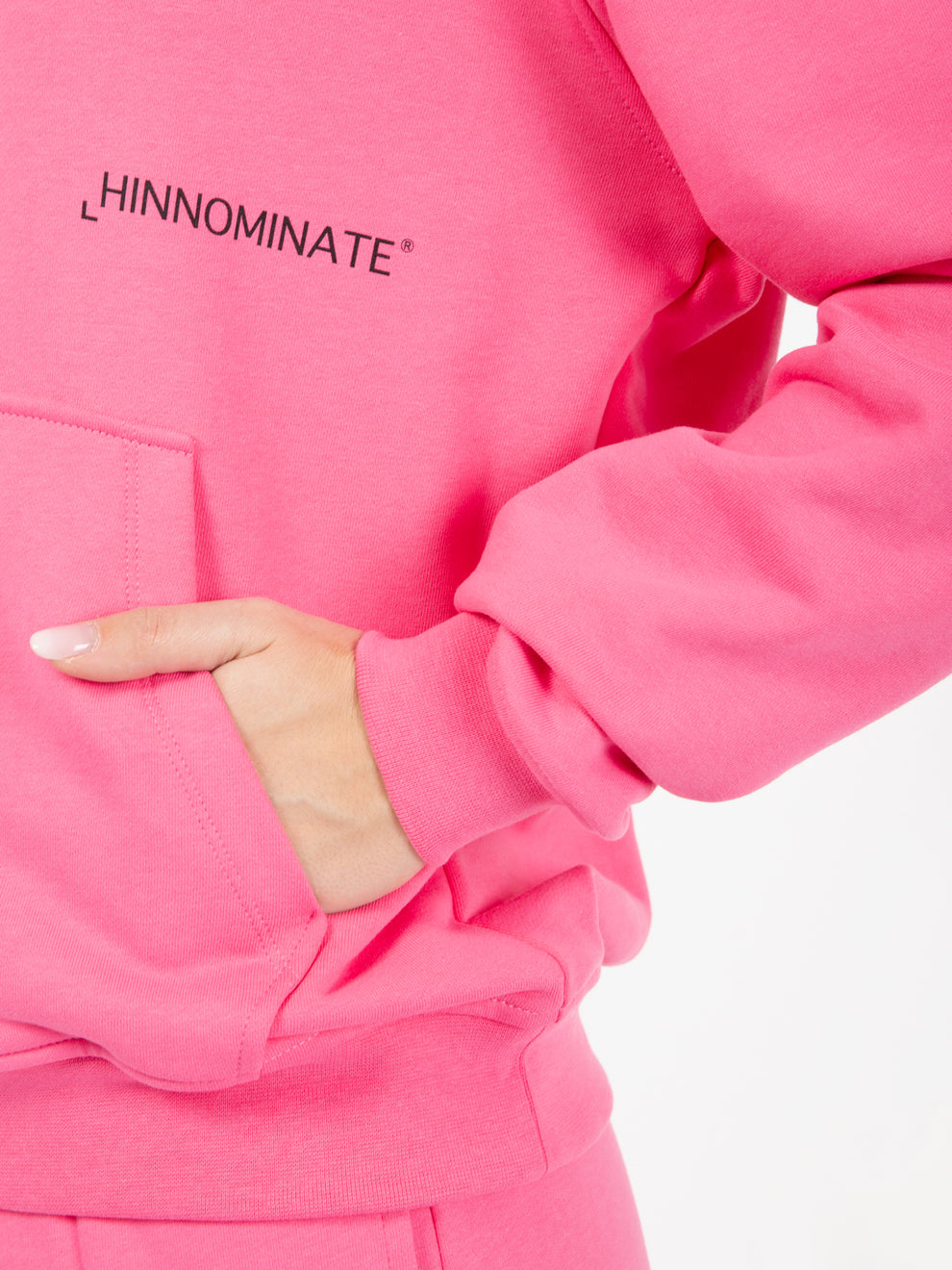 Geranium lettering logo hoodie