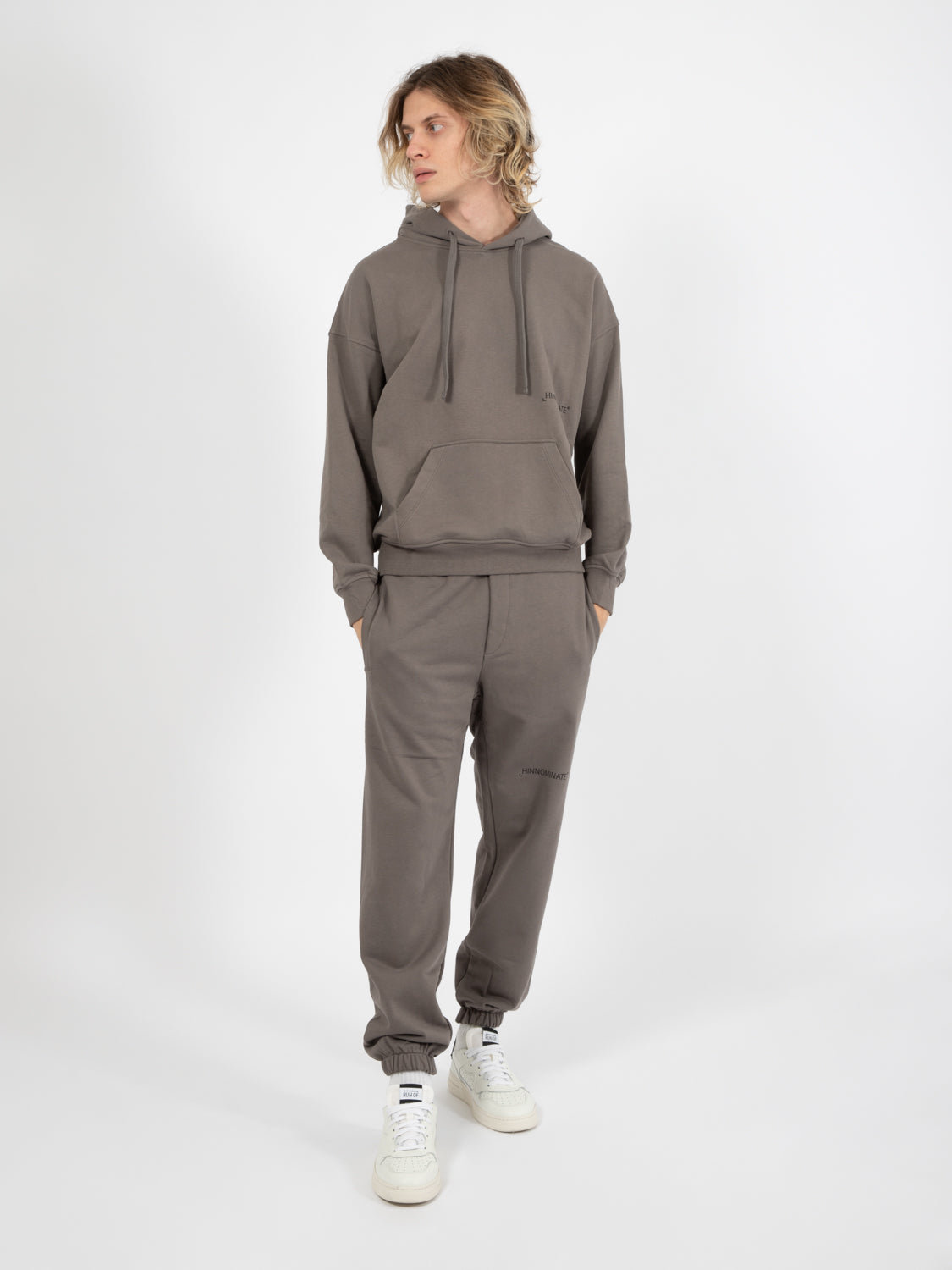 Mud Grey Long Sleeve Hoodie