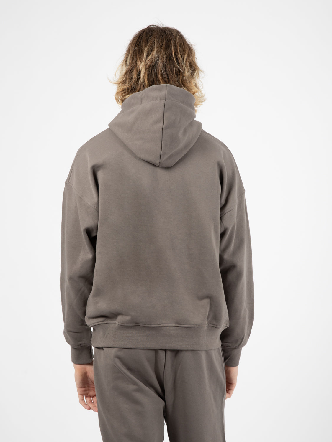 Mud Grey Long Sleeve Hoodie