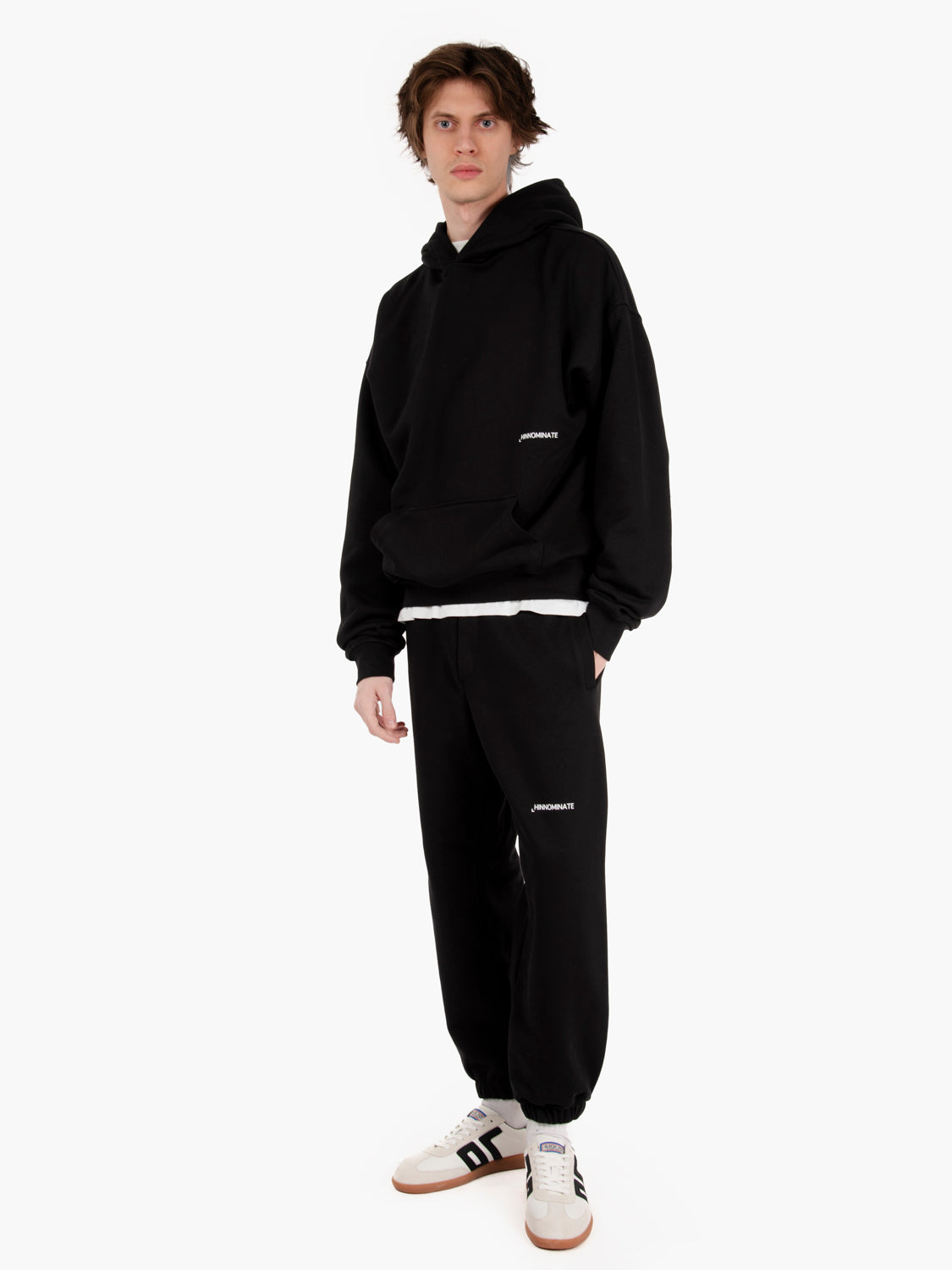 Pantalone basic in felpa nero