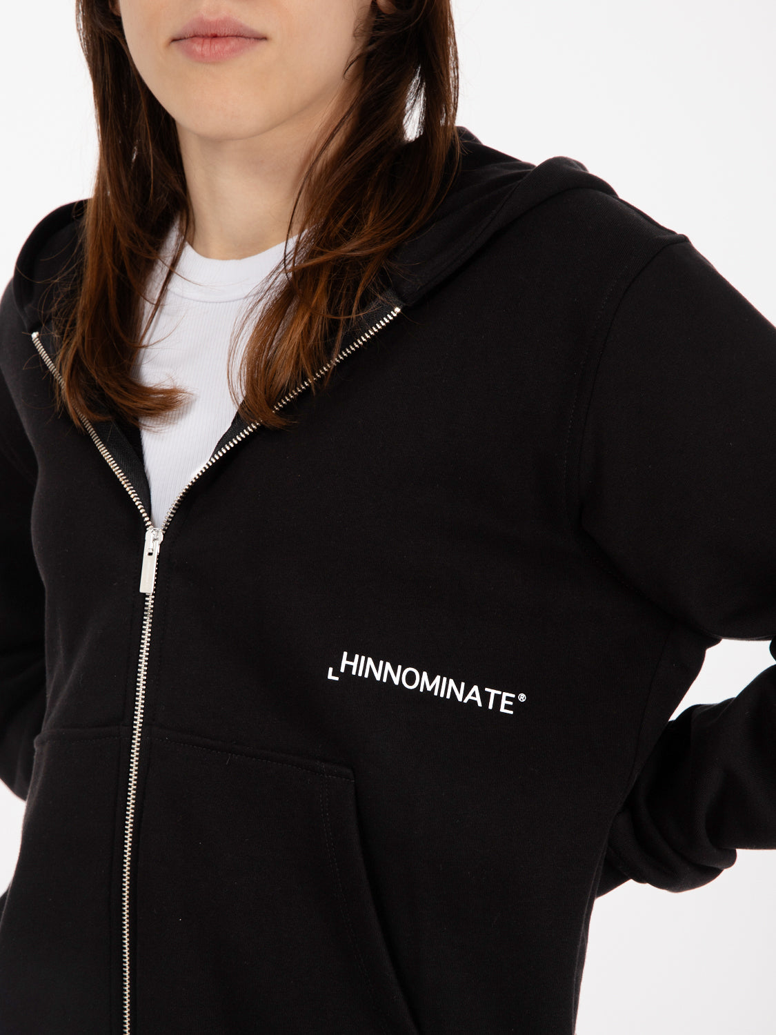 Black zip-up hoodie