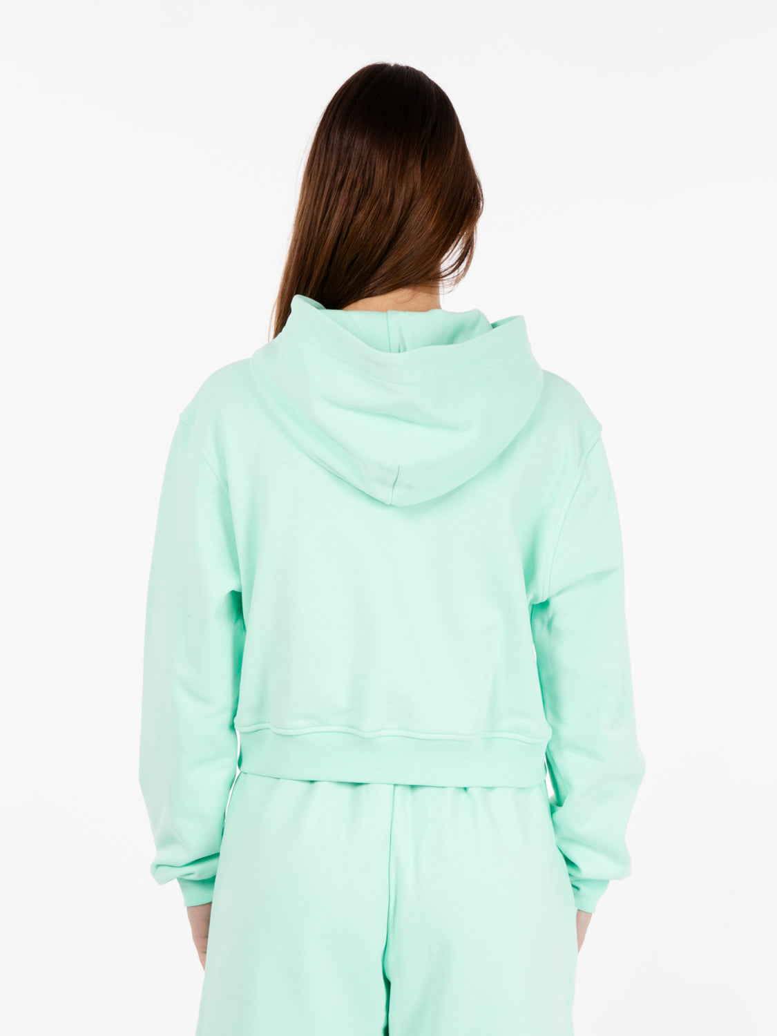 Maldives Green Crop Hoodie