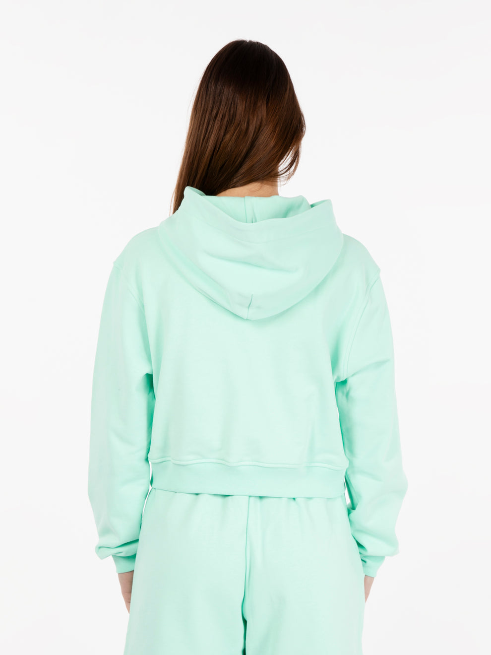 Maldives Green Crop Hoodie