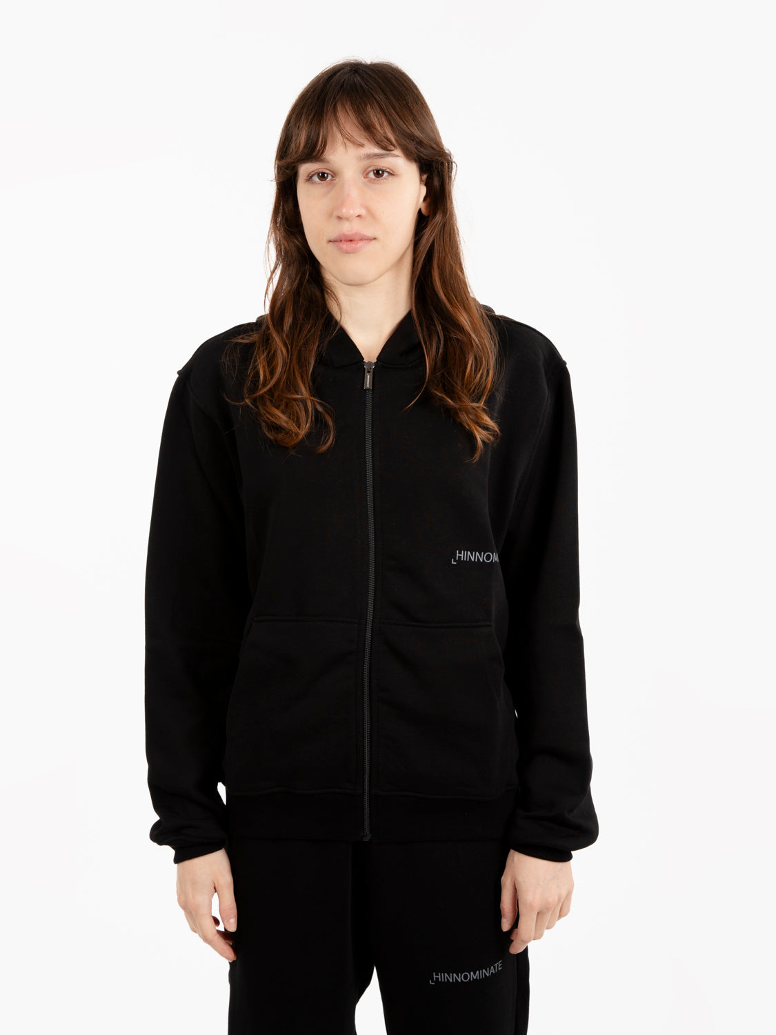 Black zip-up sweatshirt