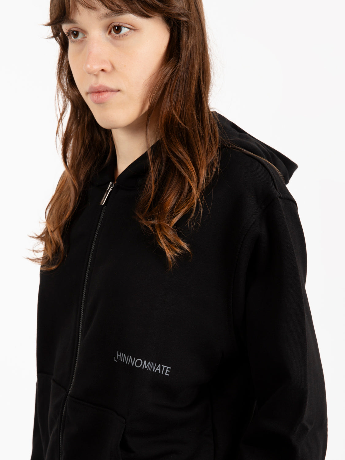 Black zip-up sweatshirt