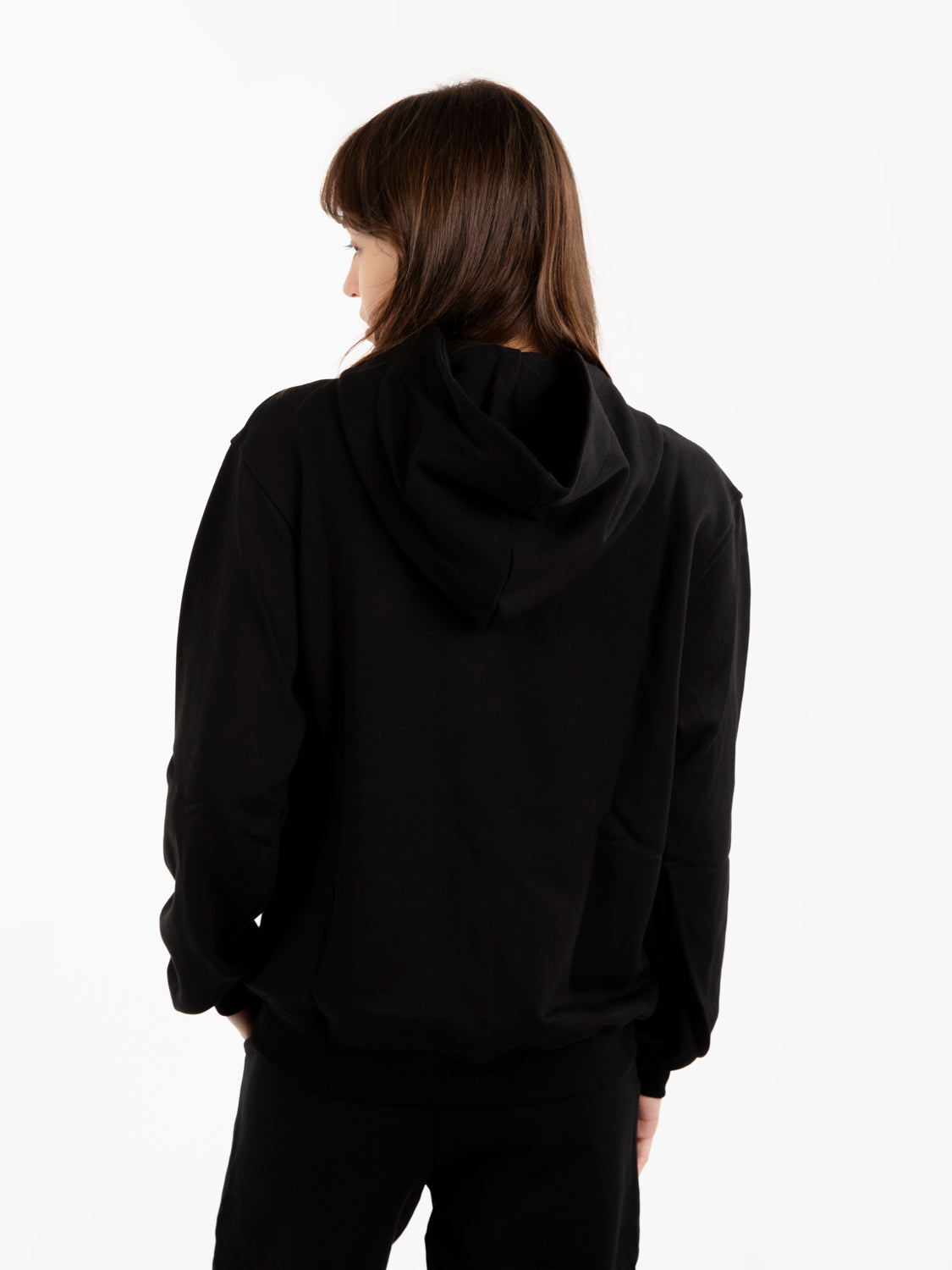 Black zip-up sweatshirt