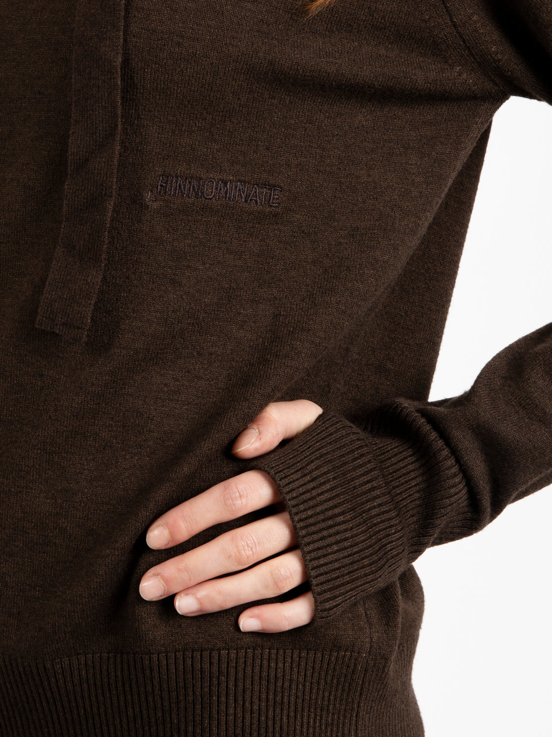Felpa in maglia moro