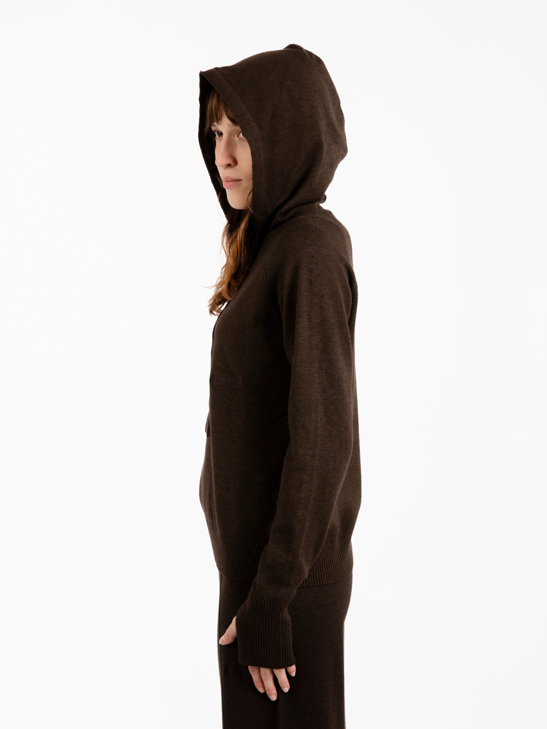 Felpa in maglia moro