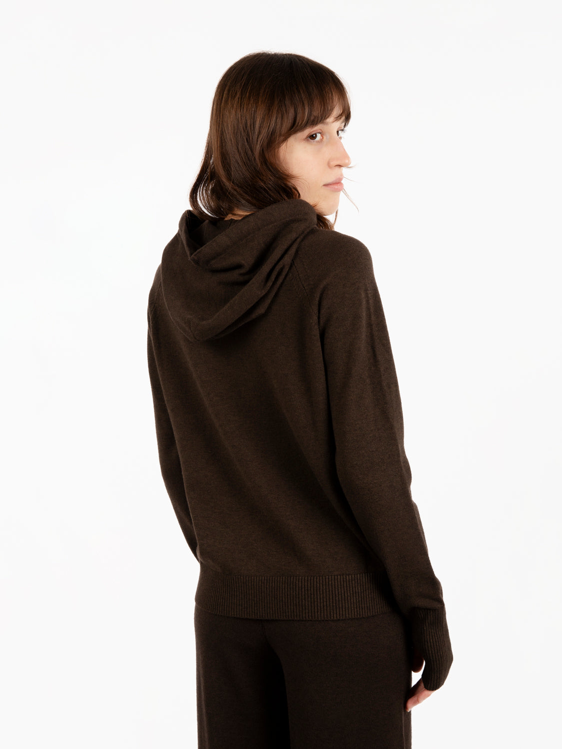Felpa in maglia moro