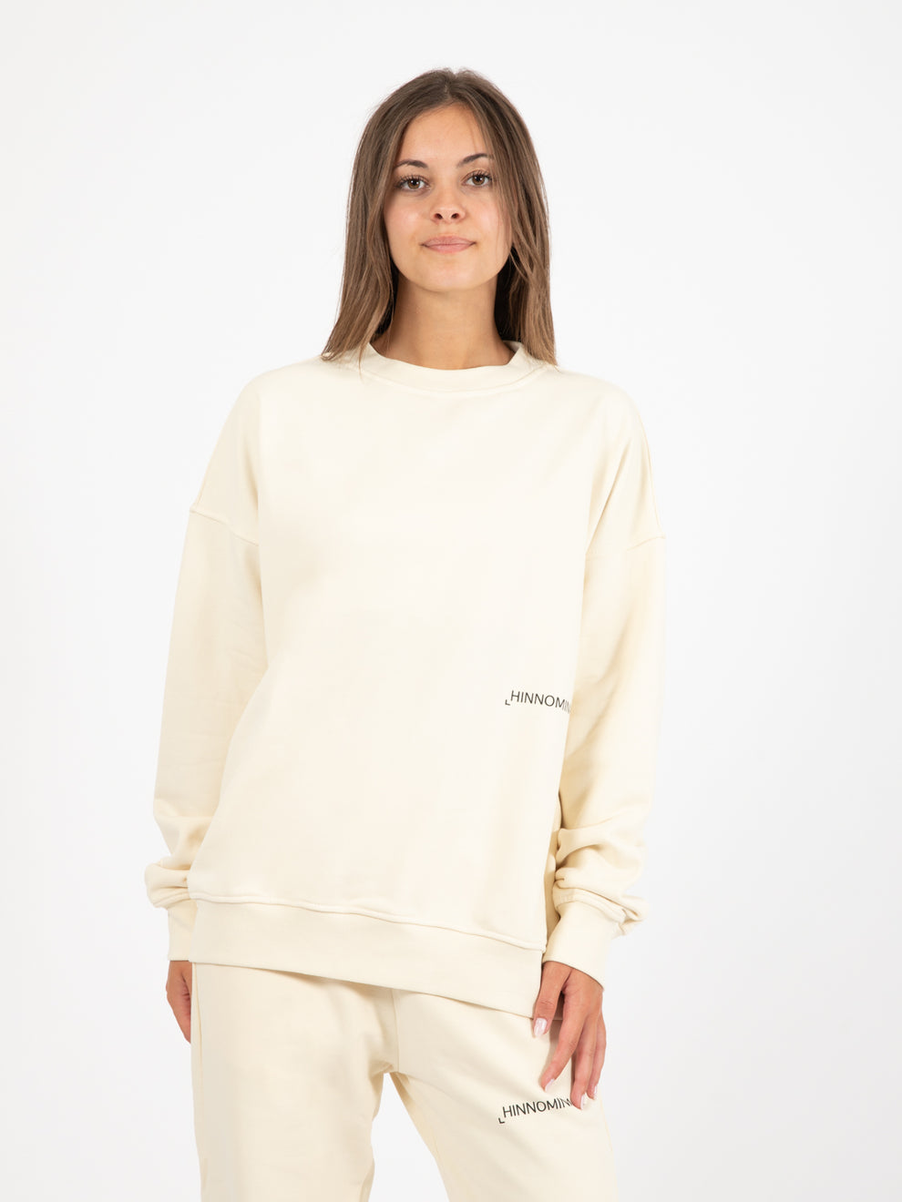 Butter White Crewneck Oversized Sweatshirt