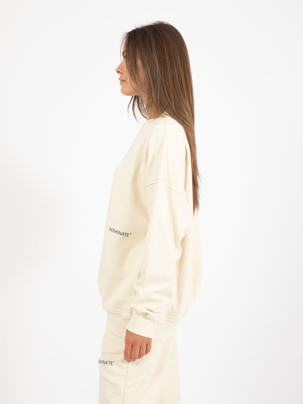 Butter White Crewneck Oversized Sweatshirt