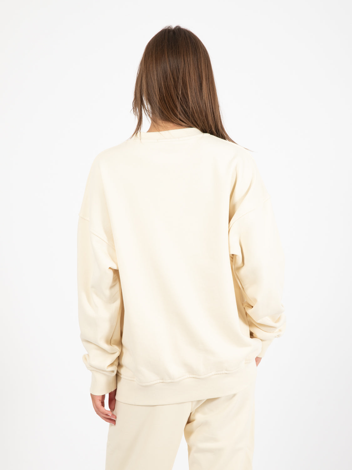 Butter White Crewneck Oversized Sweatshirt