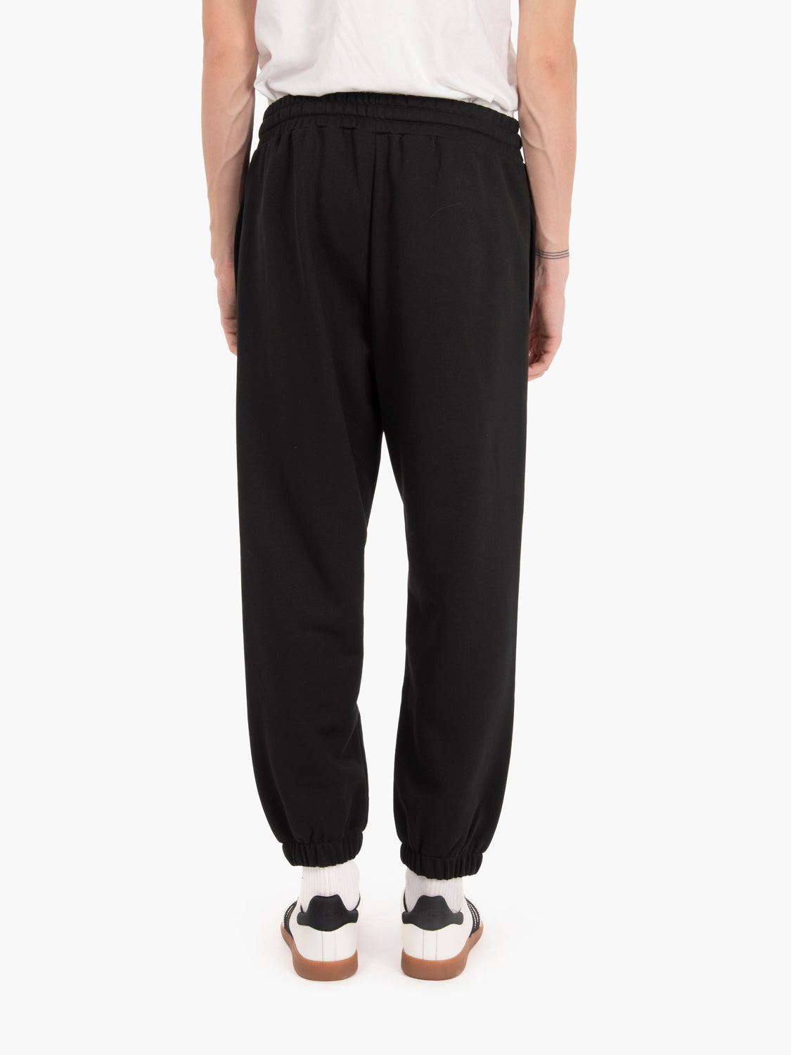 Pantalone basic in felpa nero