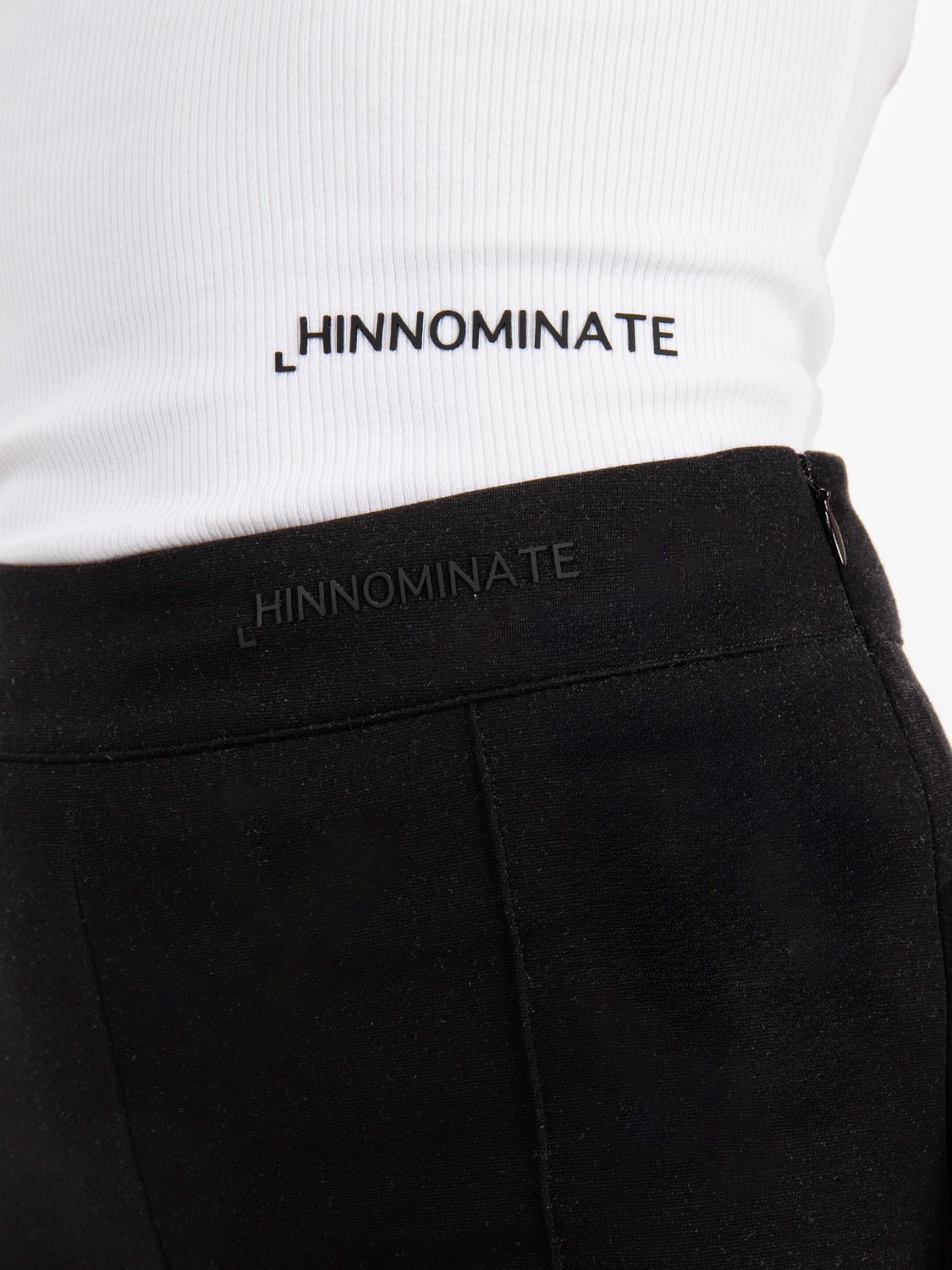 Pantalone flared stretch nero