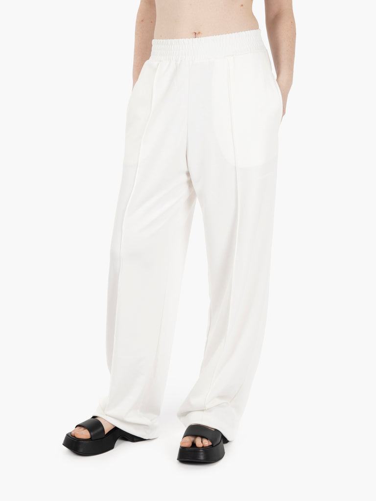 HINNOMINATE - Pantaloni in modal vita alta bianco
