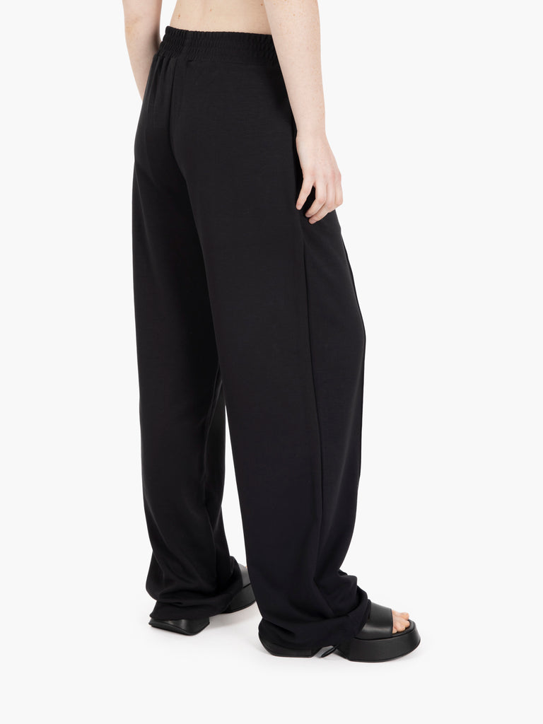 HINNOMINATE - Pantaloni in modal vita alta nero