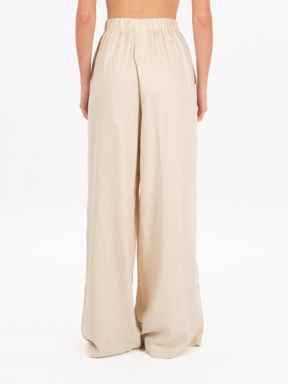 Natural World Map Wide Leg Pants