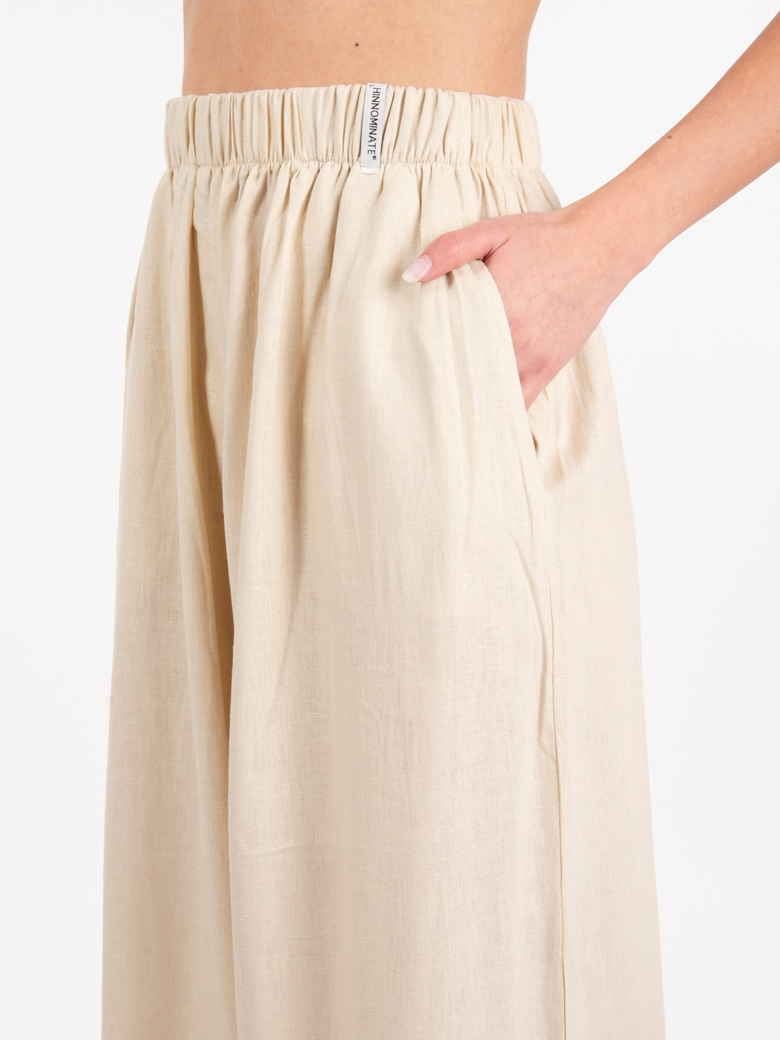 Natural World Map Wide Leg Pants