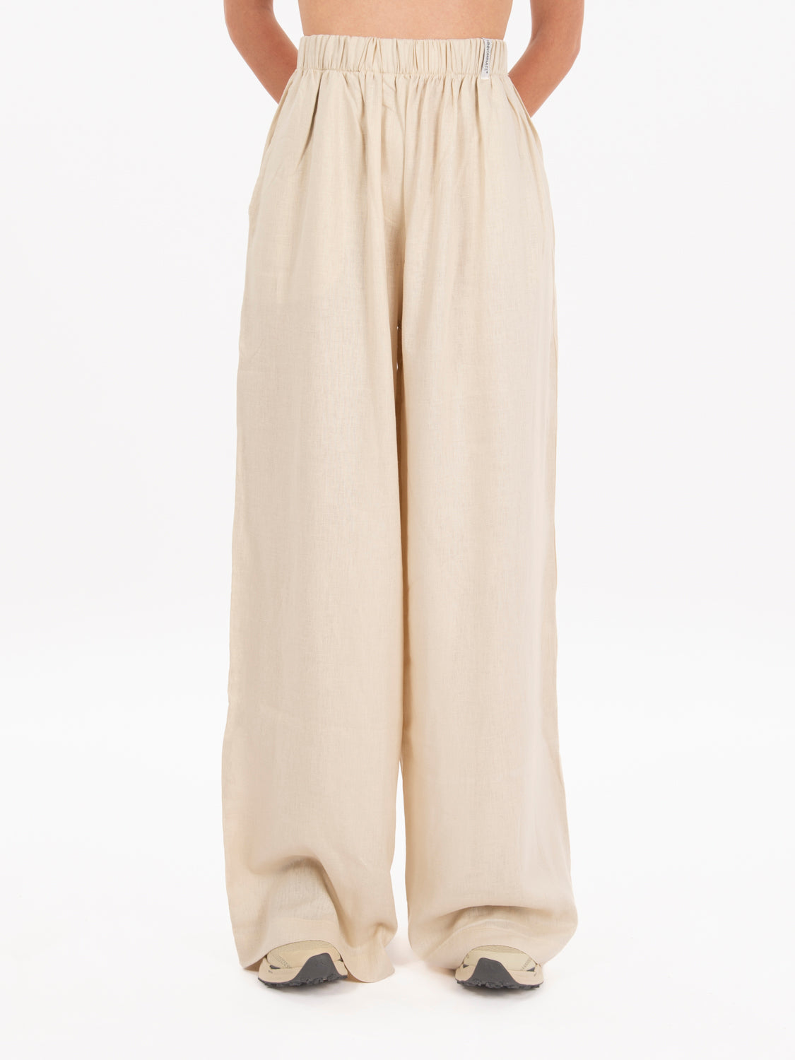 Natural World Map Wide Leg Pants