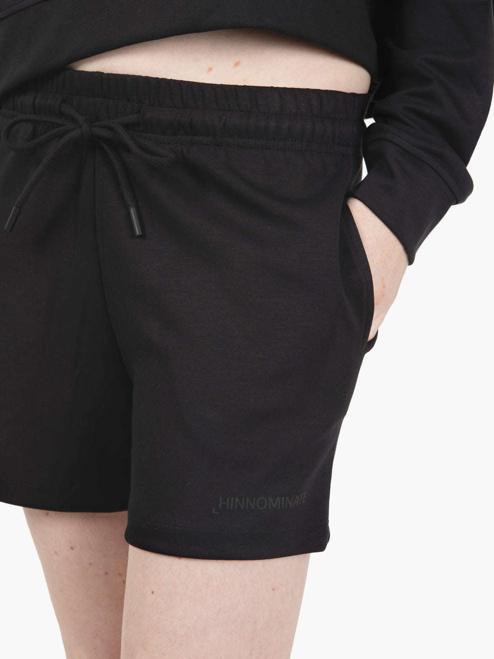 Modal shorts with black elastic