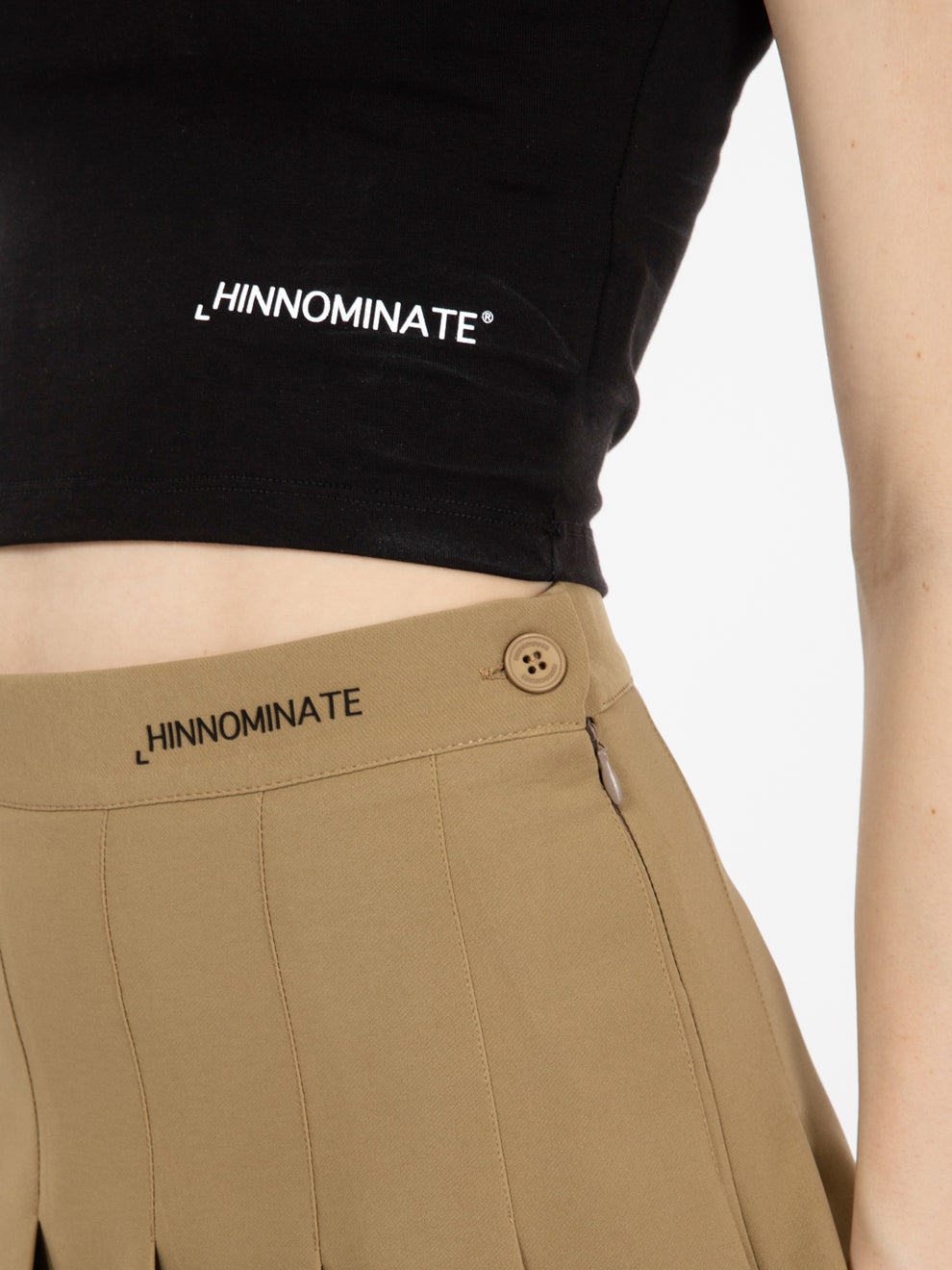 Black Stretch Crop T-Shirt