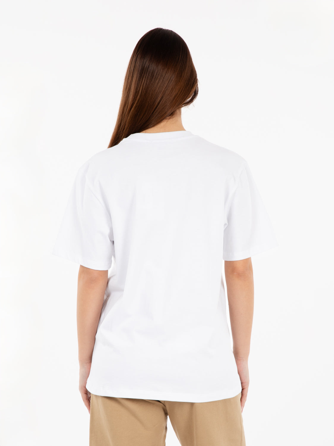 T-shirt jersey logo lettering bianco