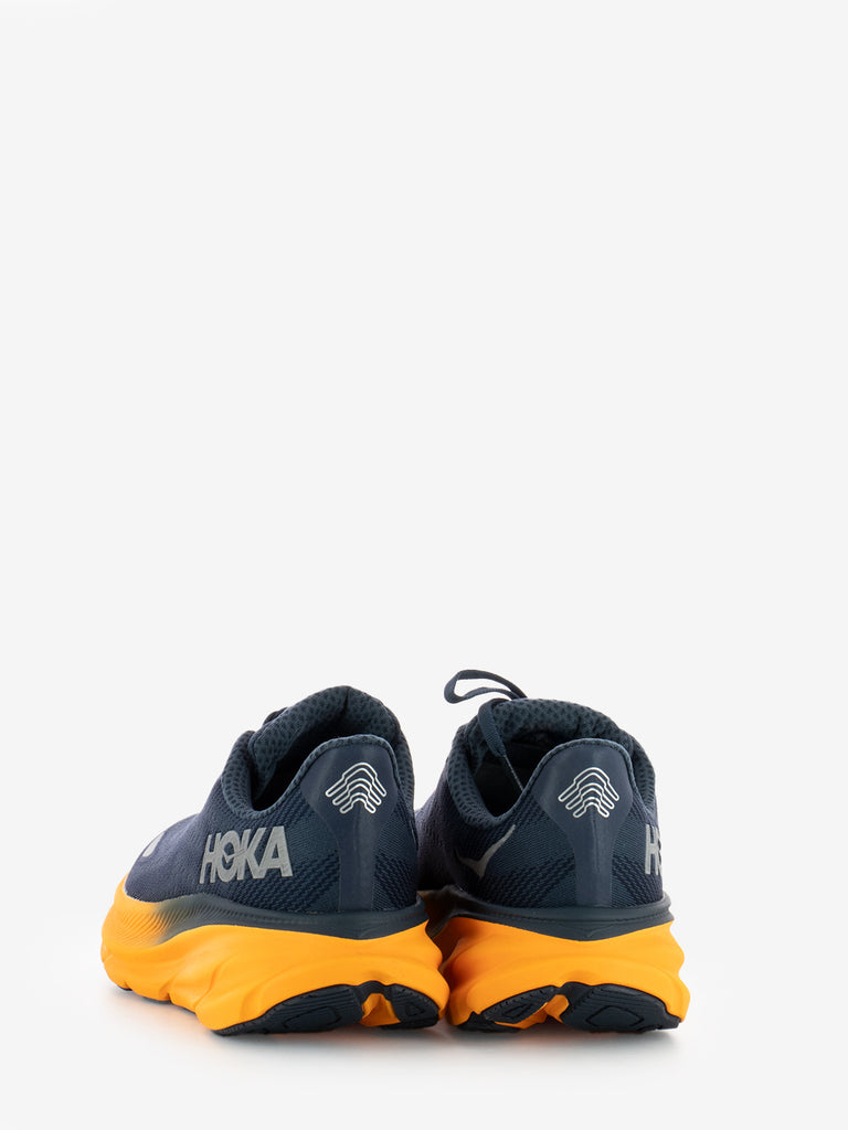 HOKA ONE ONE - M Clifton 9 GTX stormy skies / orange zest