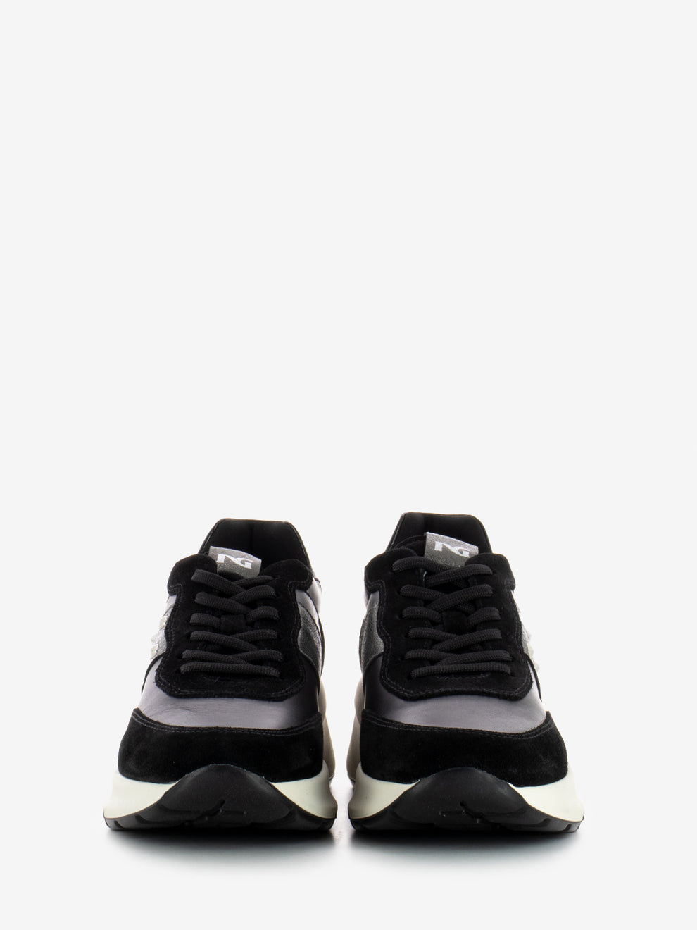 Sneakers Arold in pelle nere