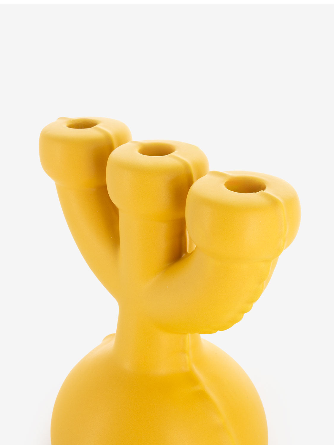 Candelabro Eric yolk yellow matte