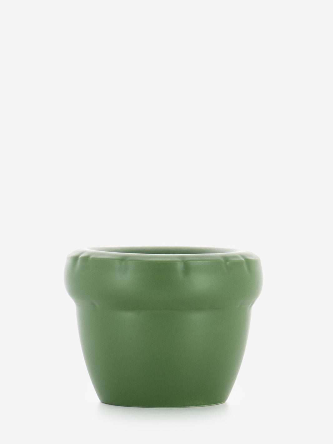 Planter Louis coral moss green matte