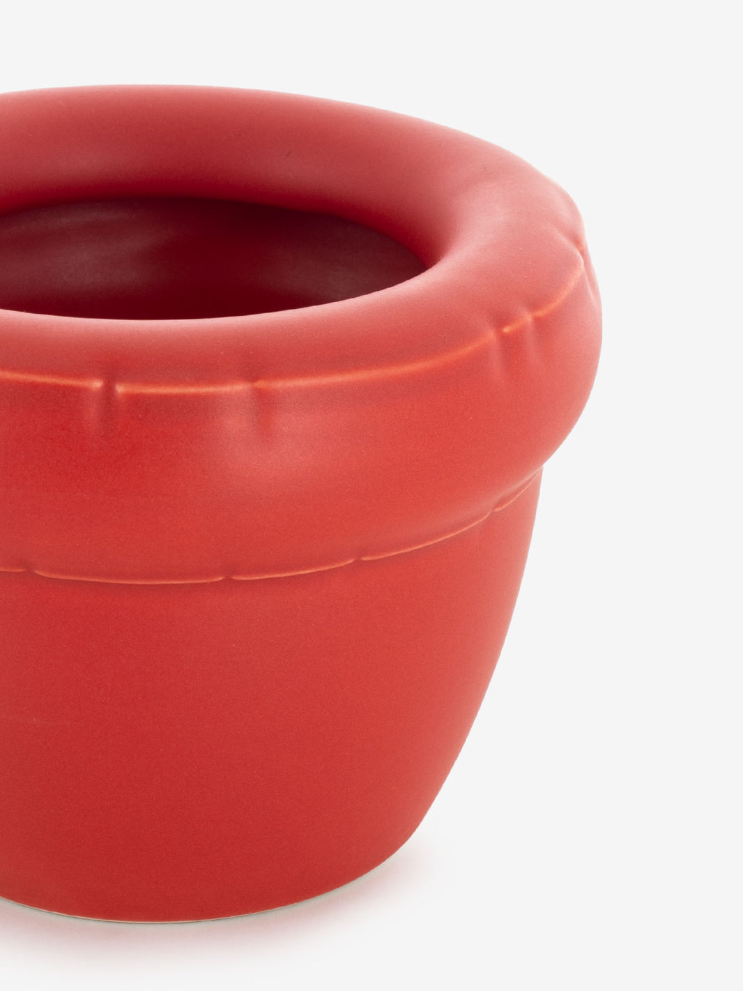 Planter Louis coral red matte