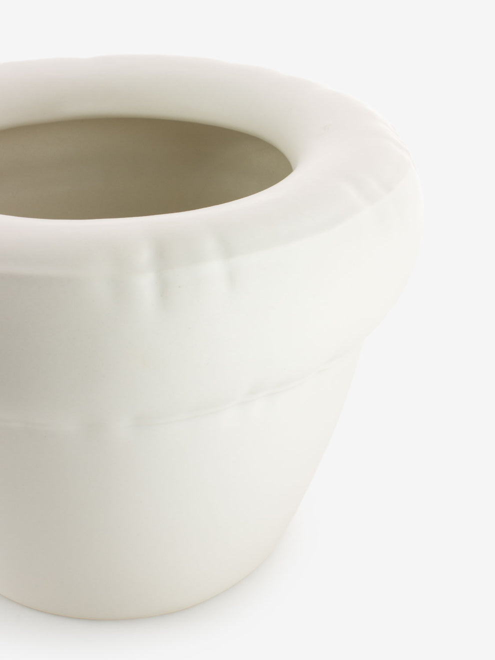 Planter Pierre bone matte