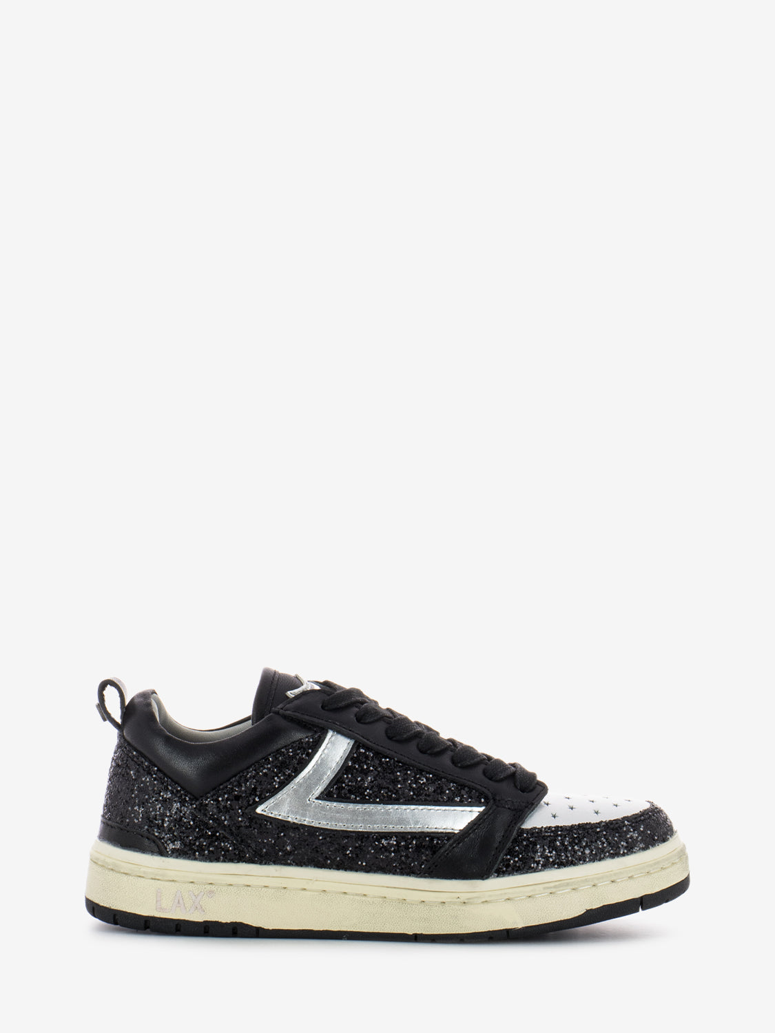 Starlight full glitter Low black / silver sneakers
