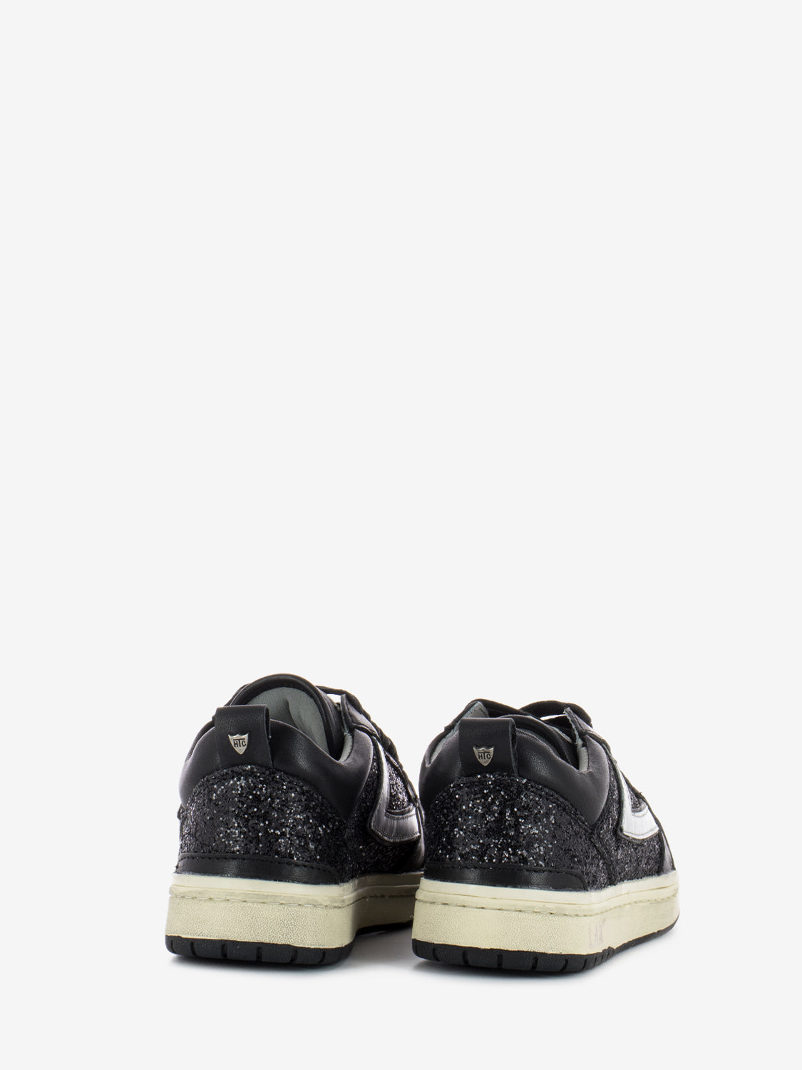 Starlight full glitter Low black / silver sneakers