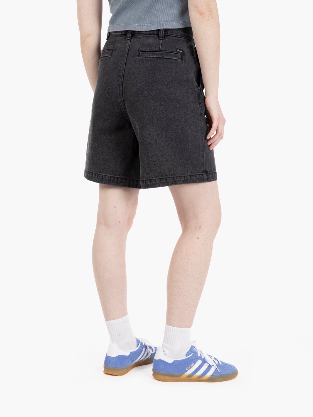 Shorts Eli II denim pleated black