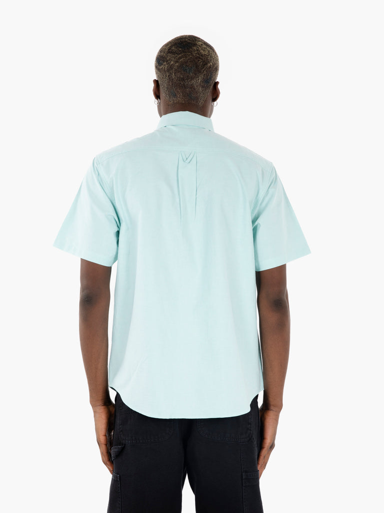 HUF - Camicia Oxford a maniche corte diffused jade