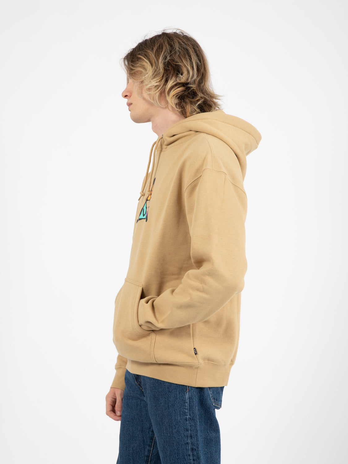 Felpa No-Fi triple triangle hoodie oatmel
