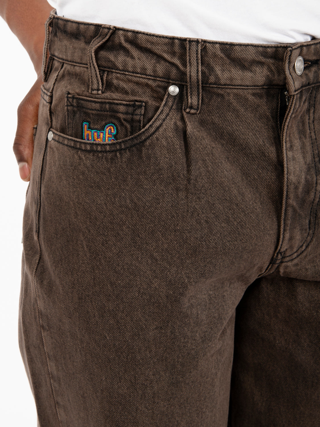 Jeans Cromer washed pant coffee