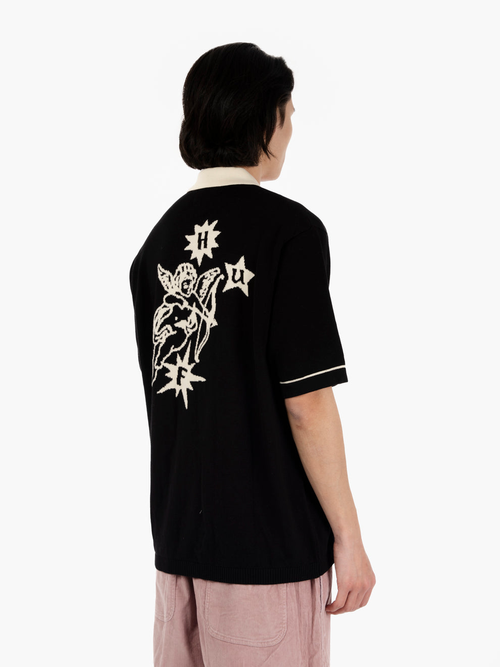 Polo in maglia Icarus top black