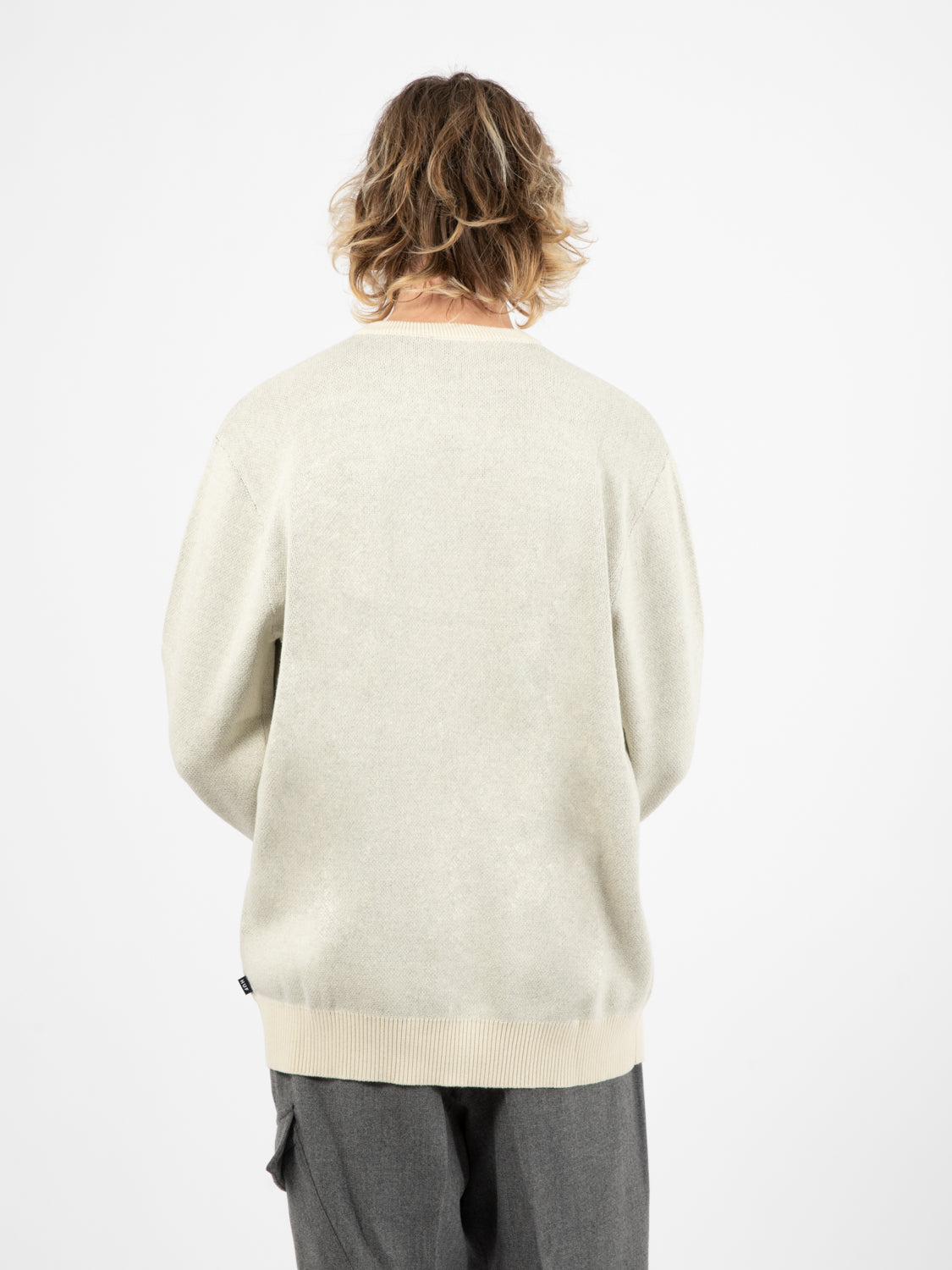 Star Girl Crewneck Sweater Bone