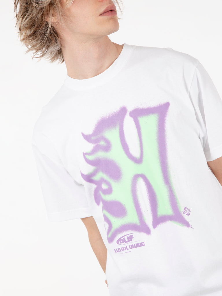 HUF - T-shirt Heat Wave S/S tee white