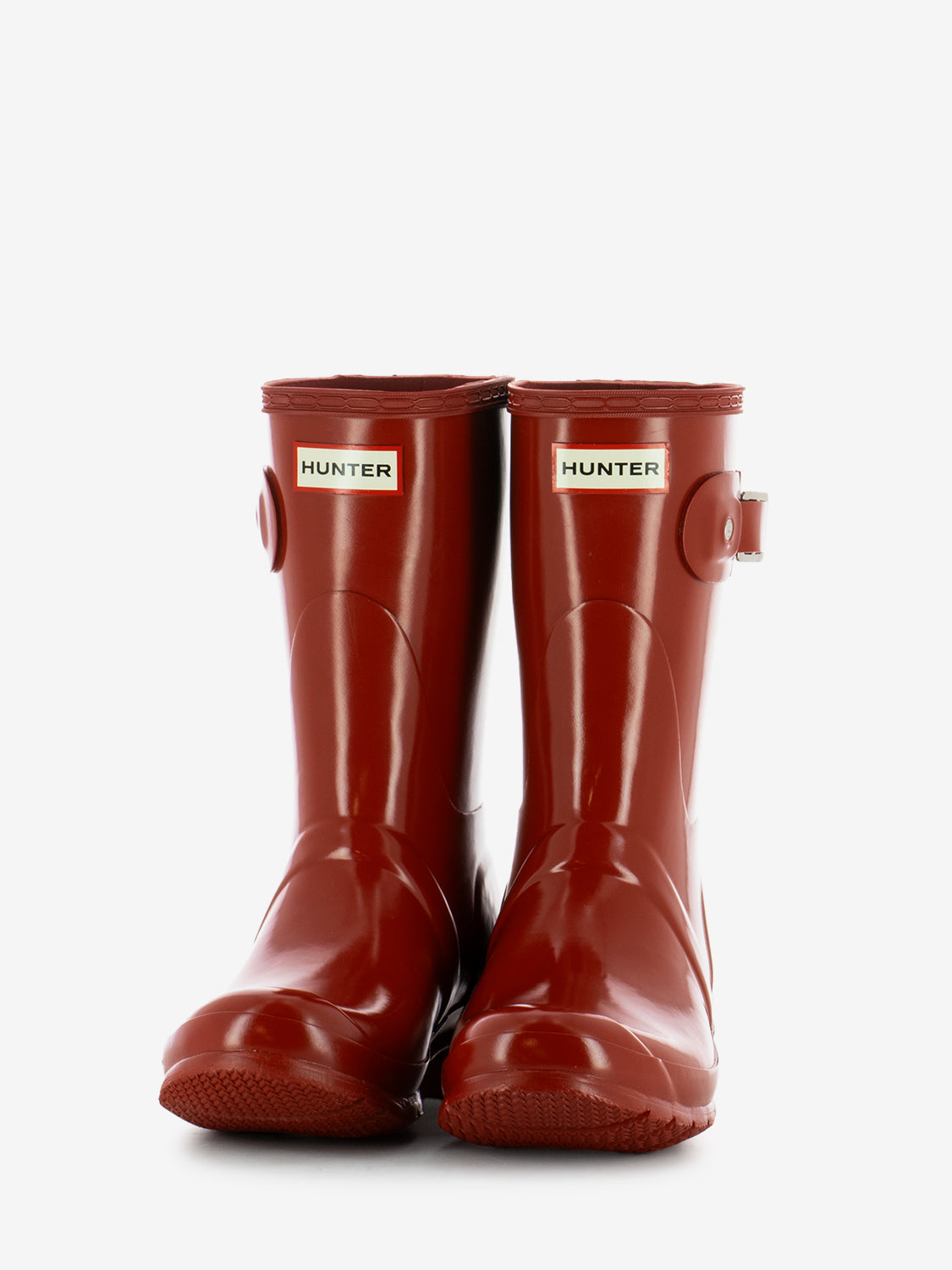 Original short gloss boot military red