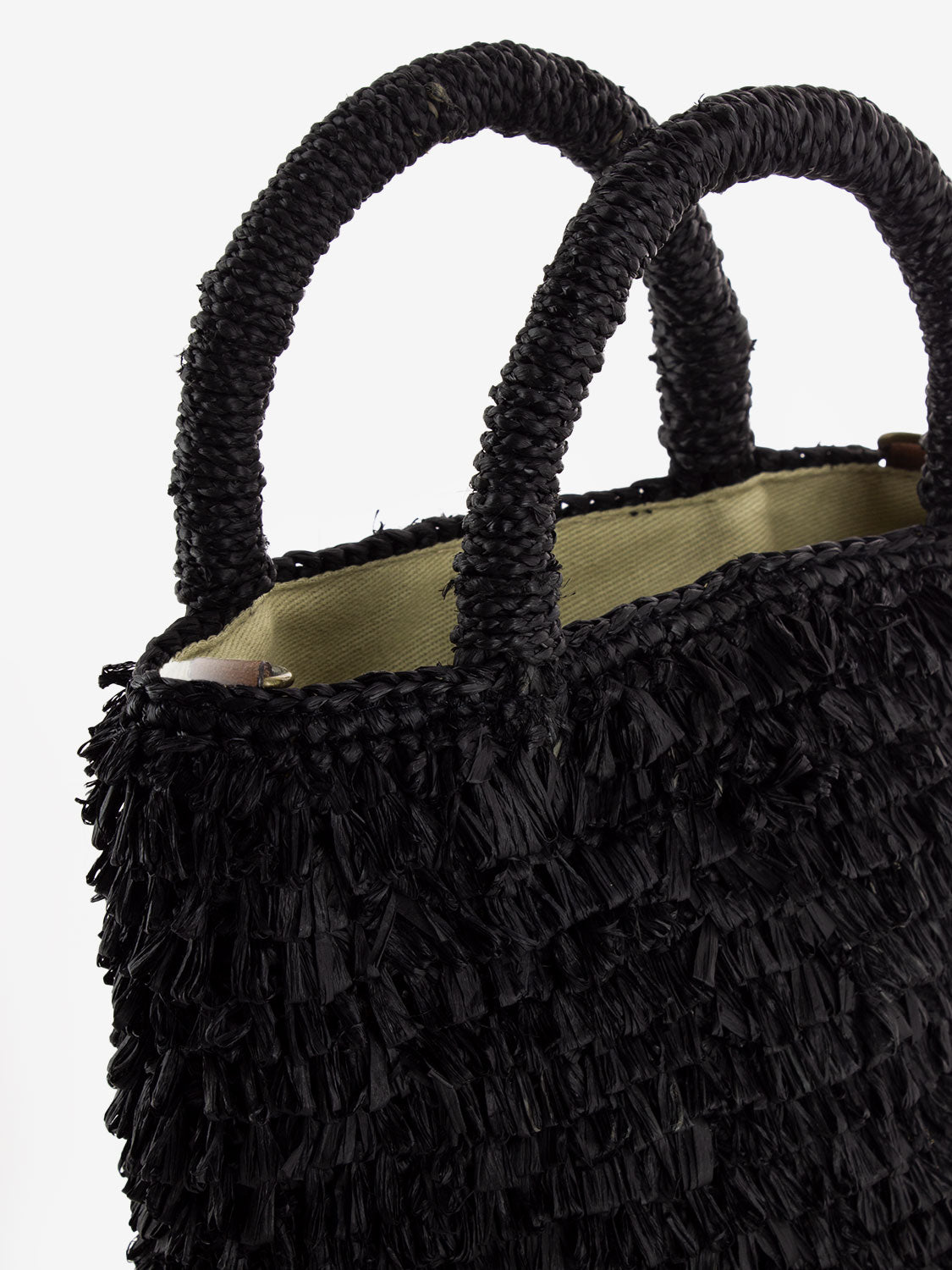 Naka black bucket bag