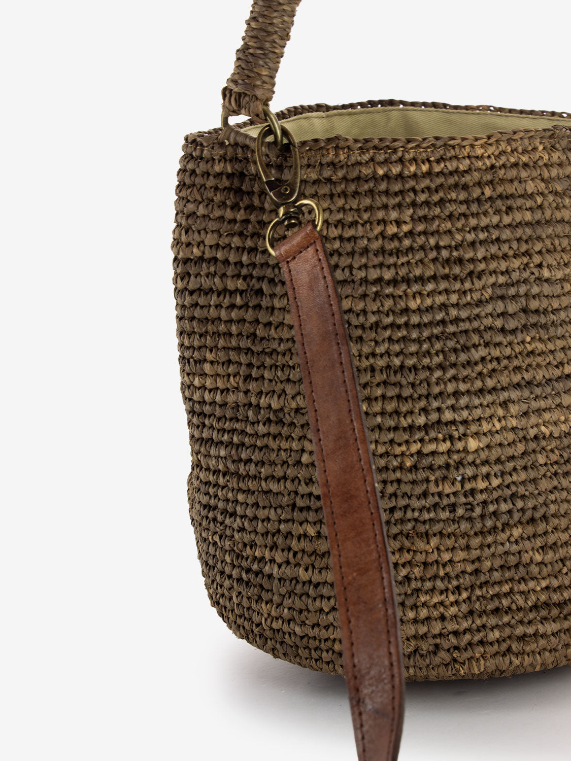 Borsa a secchiello Siny dark tea