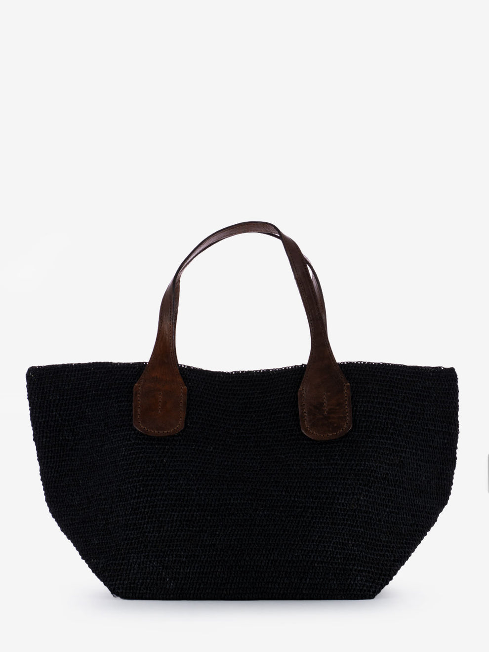 Tokyo II black raffia bag