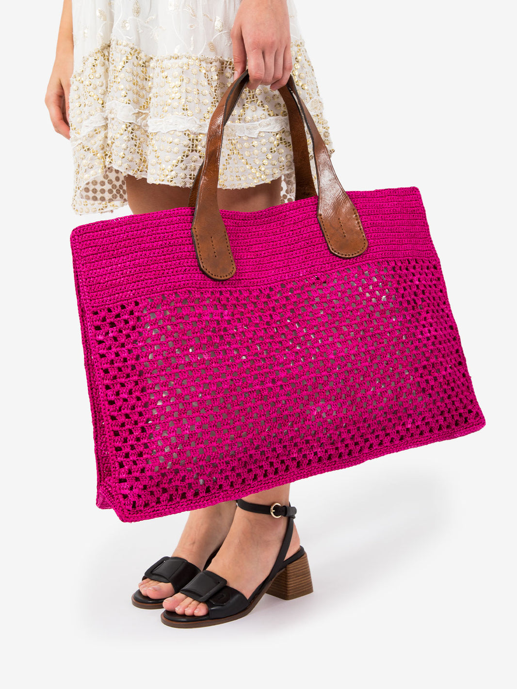 Havana fuchsia tote bag
