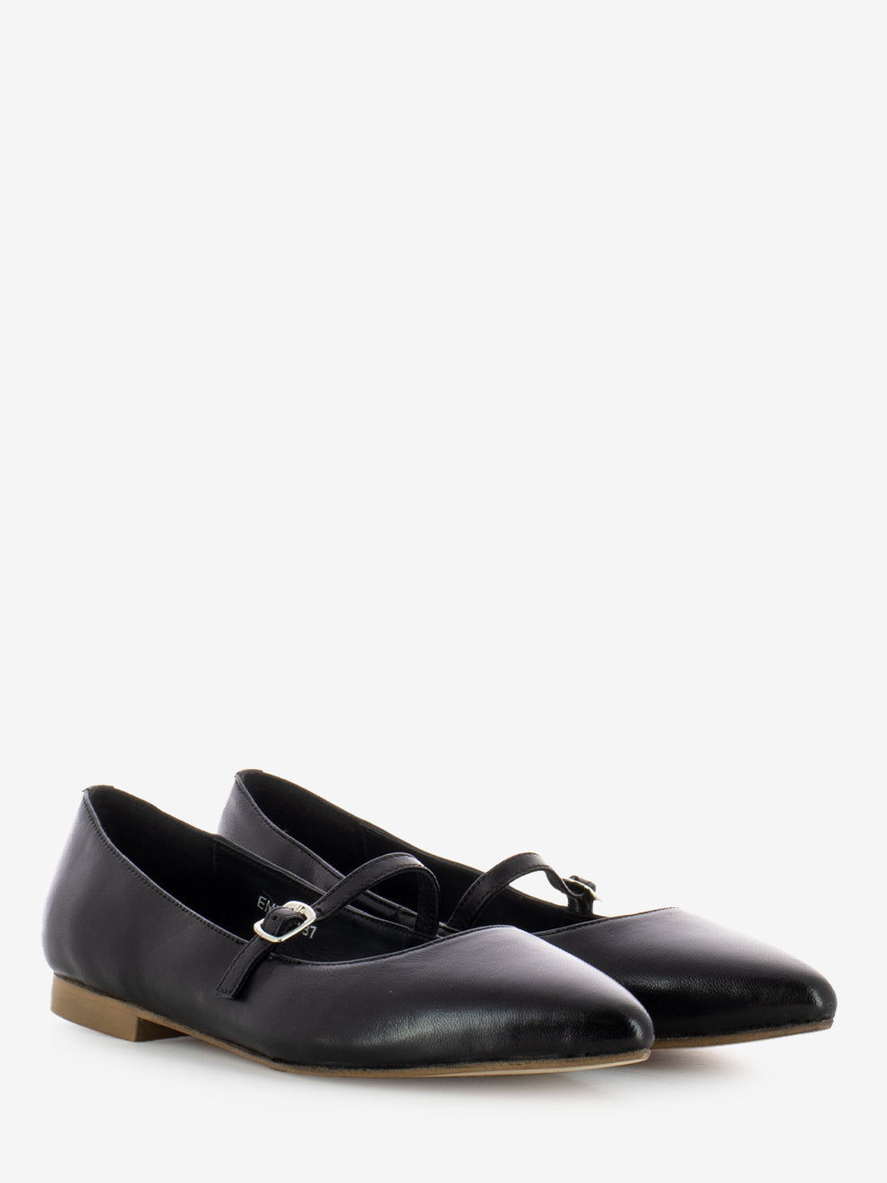Emily coin pointed ballerina with black strap