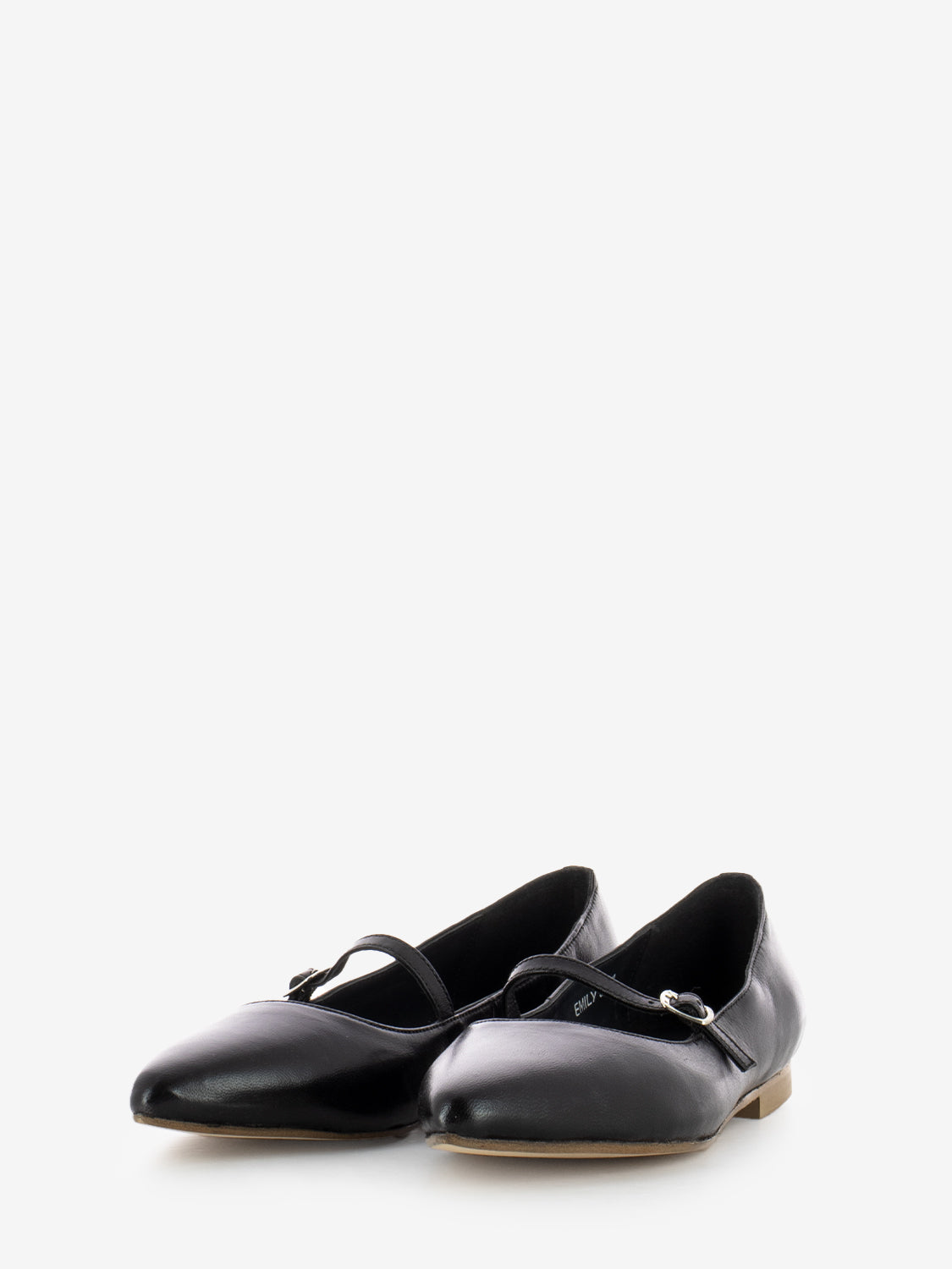 Emily coin pointed ballerina with black strap