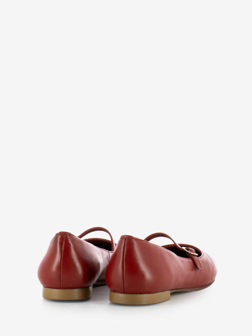Emily coin red strap pointed ballerina