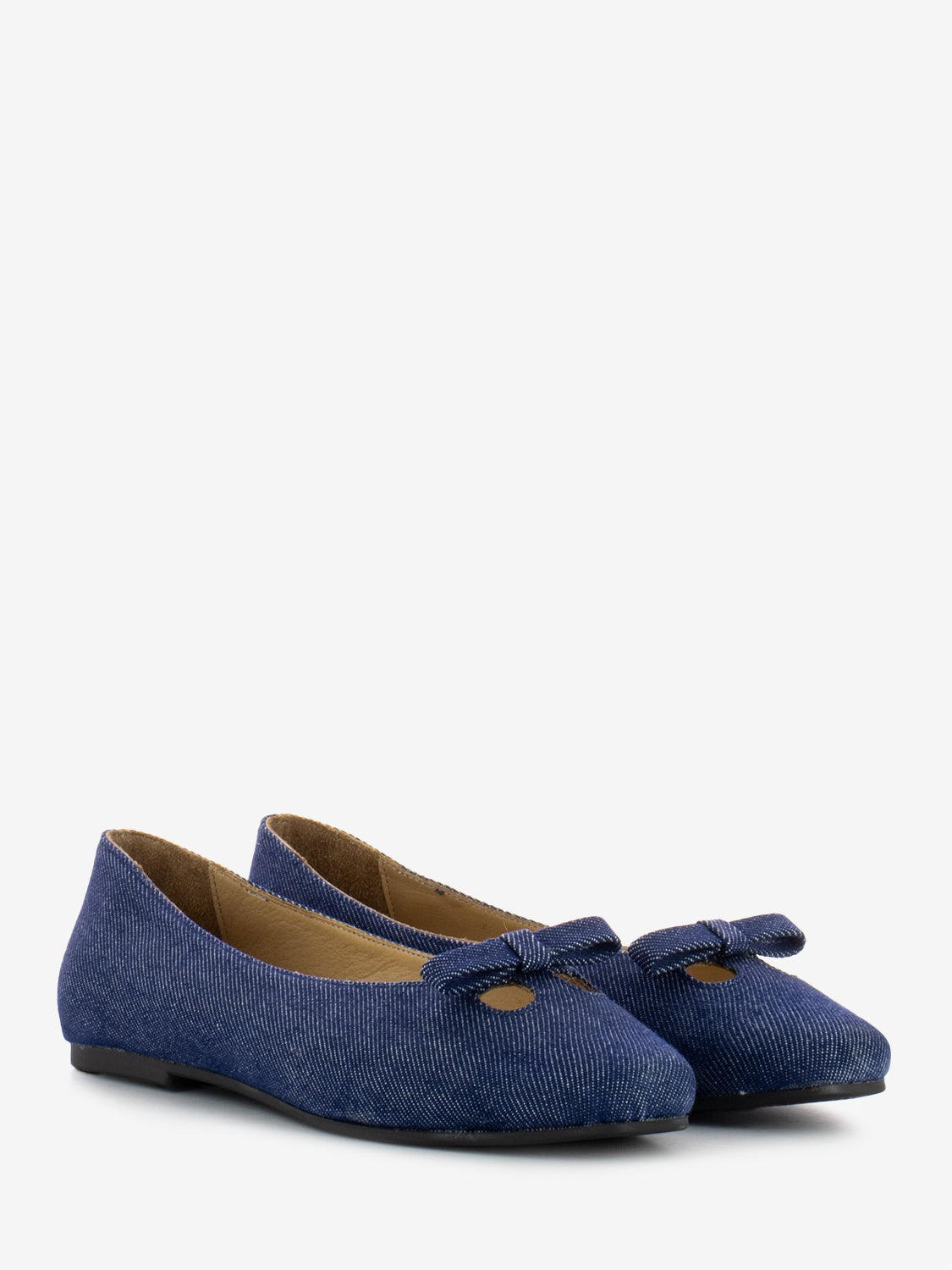 Ballerine in jeans blu